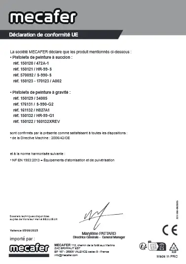 Document de conformité