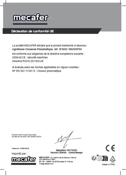 Document de conformité