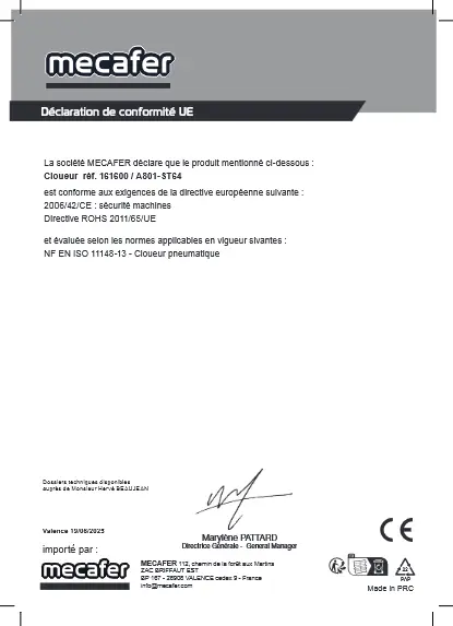 Document de conformité