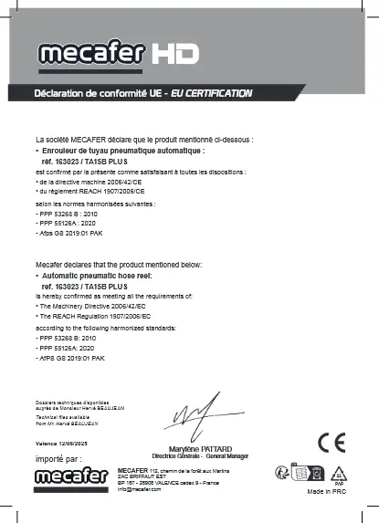 Document de conformité
