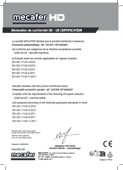 Document de conformité